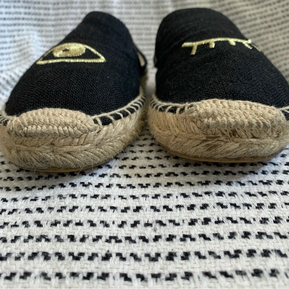 Jason Polan x Soludos Winking Eye Espadrille Flats 6 - Picture 3 of 8